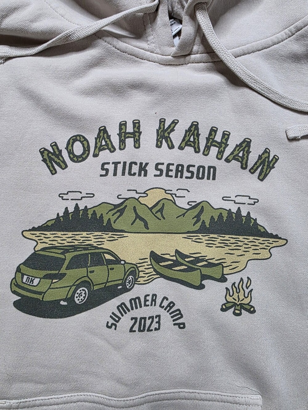 Noah Kahan Stick Season Summer Camp Concert Hoodie M